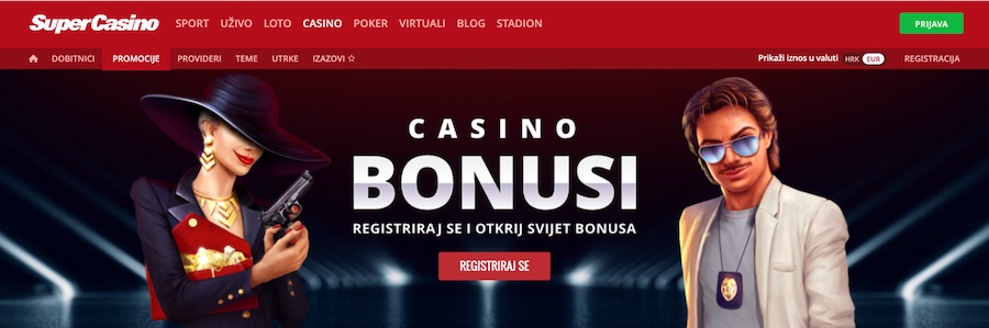 SuperSport Casino Bonusi Casino u Hrvatskoj