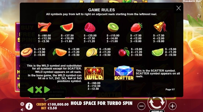 juicy fruit pravila casinouhrvatskoj